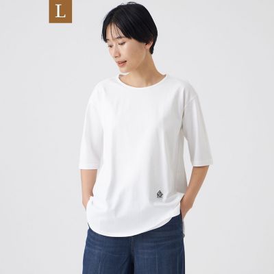 L】【ウォッシャブル】タイガーパッチコットンカットソー | EVEX BY