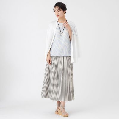 KRIZIA カーディガン L】【接触冷感・ウォッシャブル】ハイゲージ天竺カーディガン | EVEX