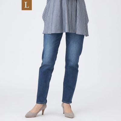 ＜EVEX BY KRIZIA L (Women/大きいサイズ)＞【Ｌ】【マシンウォッシャブル】ストレッチデニムパンツ