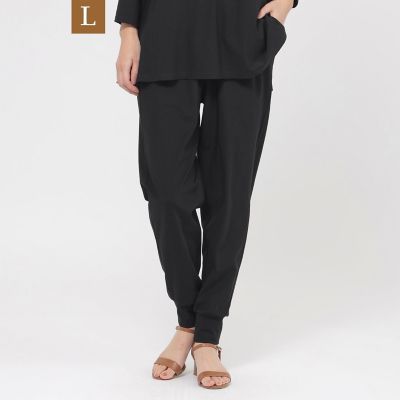 EVEX BY KRIZIA L (Women/大きいサイズ)/エヴェックス バイ クリツィアＬ 【Ｌ】【接触冷感】【ＵＶカット】【ウォッシャブル】メリルハイテンションジョガーパンツ