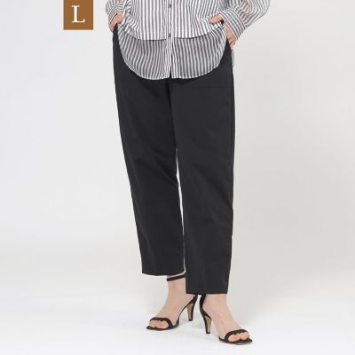 ＜EVEX BY KRIZIA L (Women/大きいサイズ)＞【Ｌ】【防しわ】【ＵＶ対策】【ウォッシャブル】テックスブリッドベイカーパンツ