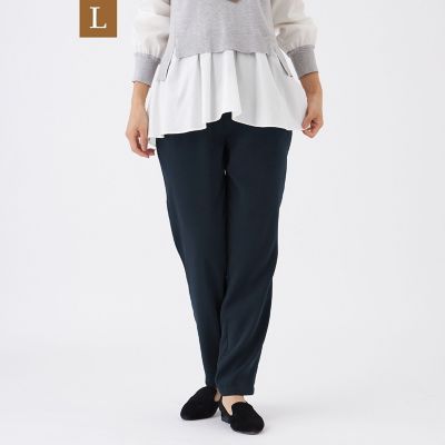 ＜EVEX BY KRIZIA L (Women/大きいサイズ)＞【Ｌ】【カタログ掲載】【マシンウォッシャブル】ヴィーナスストレッチテーパードパンツ