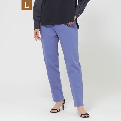＜EVEX BY KRIZIA L (Women/大きいサイズ)＞【Ｌ】【ウォッシャブル】シャーベットカラーブルーデニム
