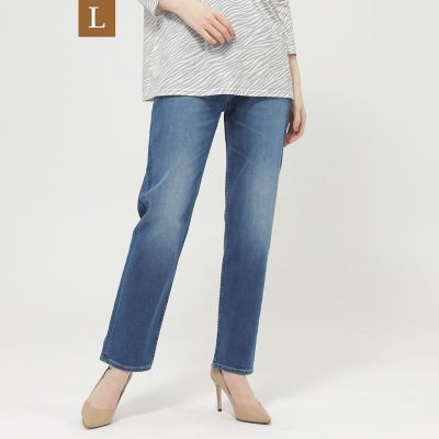 ＜EVEX BY KRIZIA L (Women/大きいサイズ)＞【Ｌ】【マシンウォッシャブル】ストレッチデニムパンツ