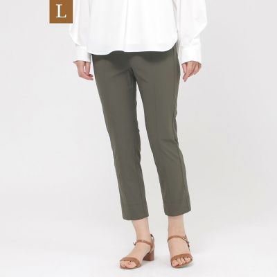 ＜EVEX BY KRIZIA L (Women/大きいサイズ)＞【Ｌ】【接触冷感】【ＵＶカット】【ウォッシャブル】メリルハイテンションクロップドパンツ
