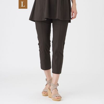 ＜EVEX BY KRIZIA L (Women/大きいサイズ)＞【Ｌ】【ベストセラー・新色】【接触冷感・ＵＶカット・ウォッシャブル】メリルハイテンションクロップドパンツ