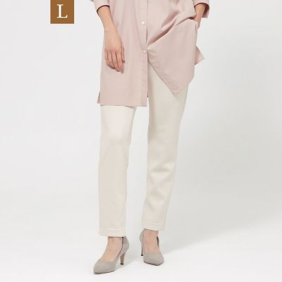 ＜EVEX BY KRIZIA L (Women/大きいサイズ)＞【Ｌ】【ウォッシャブル】ダンボールニットテーパードパンツ