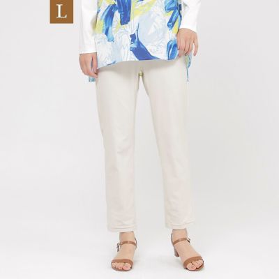 EVEX BY KRIZIA L (Women/大きいサイズ)/エヴェックス バイ クリツィアＬ 【Ｌ】【接触冷感】【ＵＶカット】【ウォッシャブル】メリルハイテンションテーパードパンツ