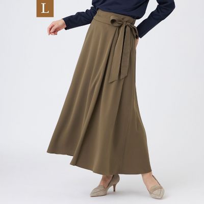 ＜EVEX BY KRIZIA L (Women/大きいサイズ)＞【Ｌ】【カタログ掲載品】【マシンウォッシャブル】ヴィーナスストレッチフレアスカート