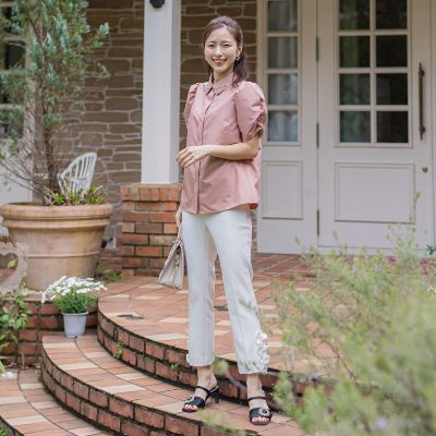 新色追加】裾フリルパールパンツ | QUEENS COURT（Women）/クイーンズ