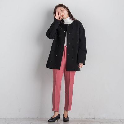 テーパードパンツ≪洗濯機で洗える／撥水加工≫