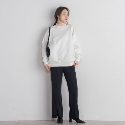 ポンチセンタースリットパンツ≪セットアップ対応／手洗い可能≫