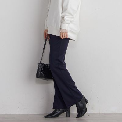 ポンチセンタースリットパンツ≪セットアップ対応／手洗い可能≫