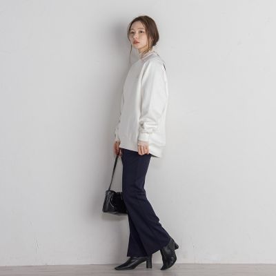 ポンチセンタースリットパンツ≪セットアップ対応／手洗い可能≫
