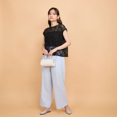 カラミタンブラーワイドパンツ≪手洗い可能≫