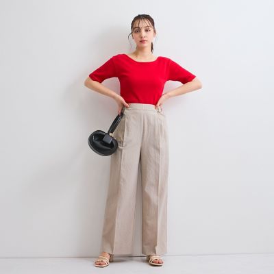 カラミタンブラーワイドパンツ≪手洗い可能≫