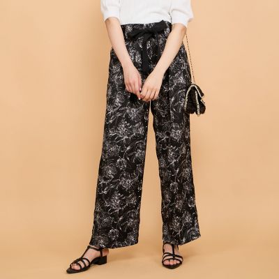 ブッチャーフラワープリントパンツ≪洗濯機で洗える≫
