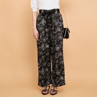 ブッチャーフラワープリントパンツ≪洗濯機で洗える≫