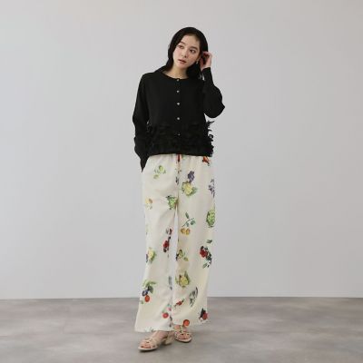 フルーツモチーフワイドパンツ | QUEENS COURT (Women)/クイーンズ
