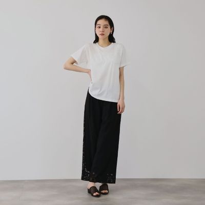 フラワーレースワイドパンツ | QUEENS COURT（Women）/クイーンズ