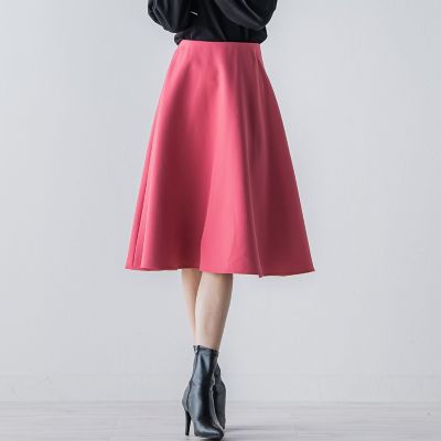 ＜QUEENS COURT（Women）＞【ＷＥＢ別注カラーあり】ベーシックサーキュラースカート