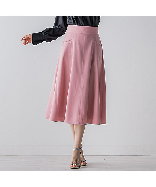 ＜三越伊勢丹/公式＞【SALE】デニムシャンブレーポケットプチパールスカート 06ピンク ロングスカート