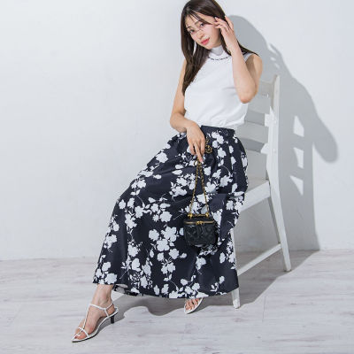 COTOO コトゥー　三陽商会　花柄スカート WEB限定】【Shiina Yamamotoコラボ】フラワーコットンレース