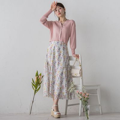 ラメシアーフラワースカート