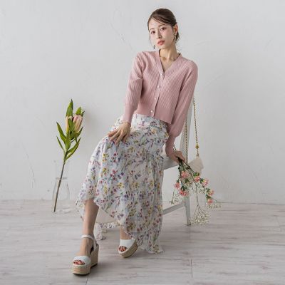 ラメシアーフラワースカート