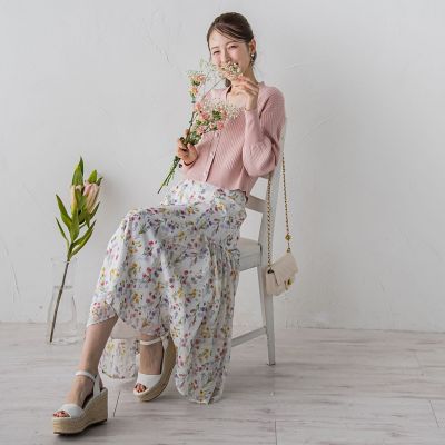 ラメシアーフラワースカート