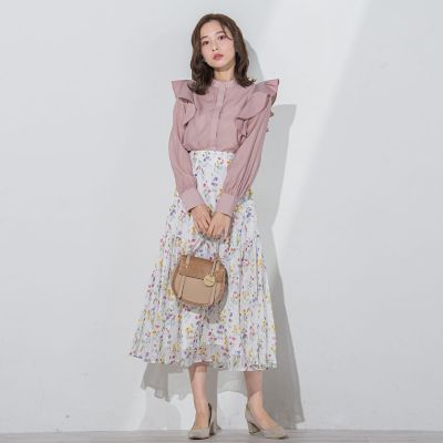 ラメシアーフラワースカート