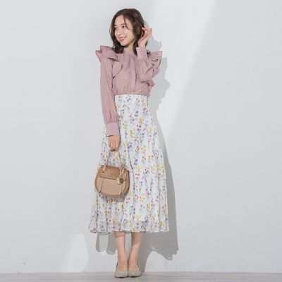 ラメシアーフラワースカート