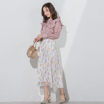 ラメシアーフラワースカート