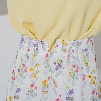 ラメシアーフラワースカート