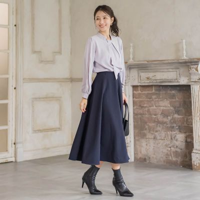 ロングサーキュラースカート≪撥水加工／手洗い可能≫