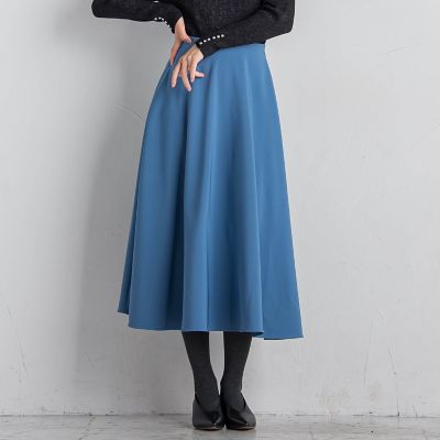 ロングサーキュラースカート≪撥水加工／手洗い可能≫