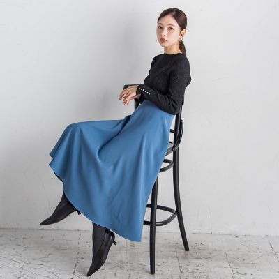 ロングサーキュラースカート≪撥水加工／手洗い可能≫