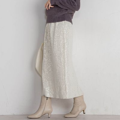 スパンコールIラインスカート≪手洗い可能≫ | QUEENS COURT (Women