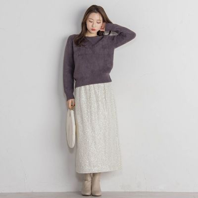 スパンコールIラインスカート≪手洗い可能≫ | QUEENS COURT（Women