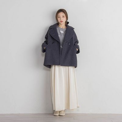 マチ付フレアスカート≪セットアップ対応／洗濯機で洗える≫