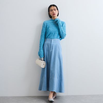 デニムキリカエフレアスカート≪手洗い可能≫