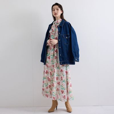 フラワーシアーサーキュラースカート≪洗濯機で洗える≫