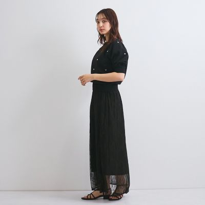 シアーストレッチレーススカート≪洗濯機で洗える≫ | QUEENS COURT