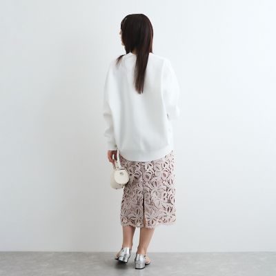 リボンレースＩラインスカート≪手洗い可能≫