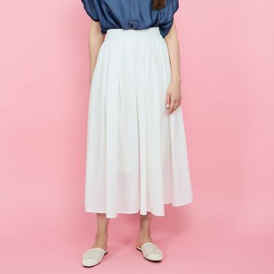 QUEENS COURT（Women）/クイーンズコート サッカータックギャザースカート≪セットアップ対応／手洗い可能≫