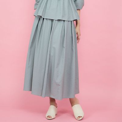 サッカータックギャザースカート≪セットアップ対応／手洗い可能≫