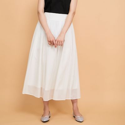 シアーストライプスカート≪セットアップ対応／手洗い可能≫