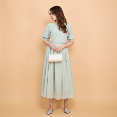 シアーストライプスカート≪セットアップ対応／手洗い可能≫