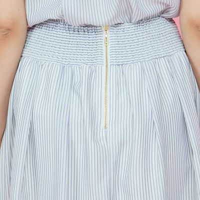 シアーストライプスカート≪セットアップ対応／手洗い可能≫