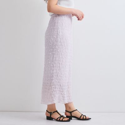 シャーリングシフォンタイトスカート≪手洗い可能≫ | QUEENS COURT